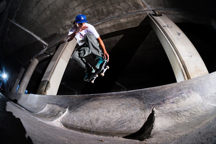 Vincent Alvarez, Backside Air, USC Barrier, Photo - Ben Colen