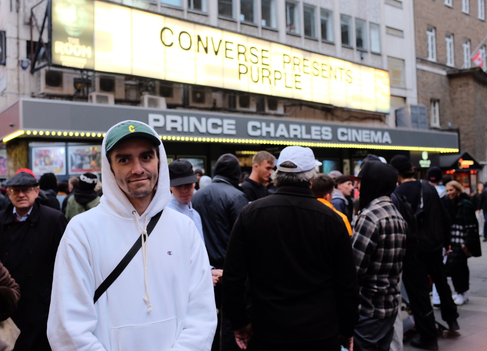 Aaron Herrington Prince Charles Cinema Converse Cons Purple Premiere London photo Farran Golding