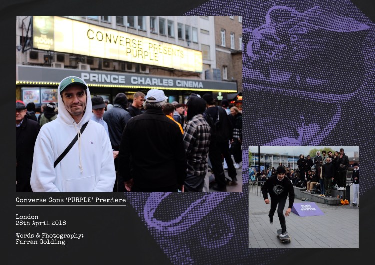 Converse Cons Purple London Premiere Recap Aaron Herrington Sean Pablo Header Sidewalk Magazine words and photography by Farran Golding