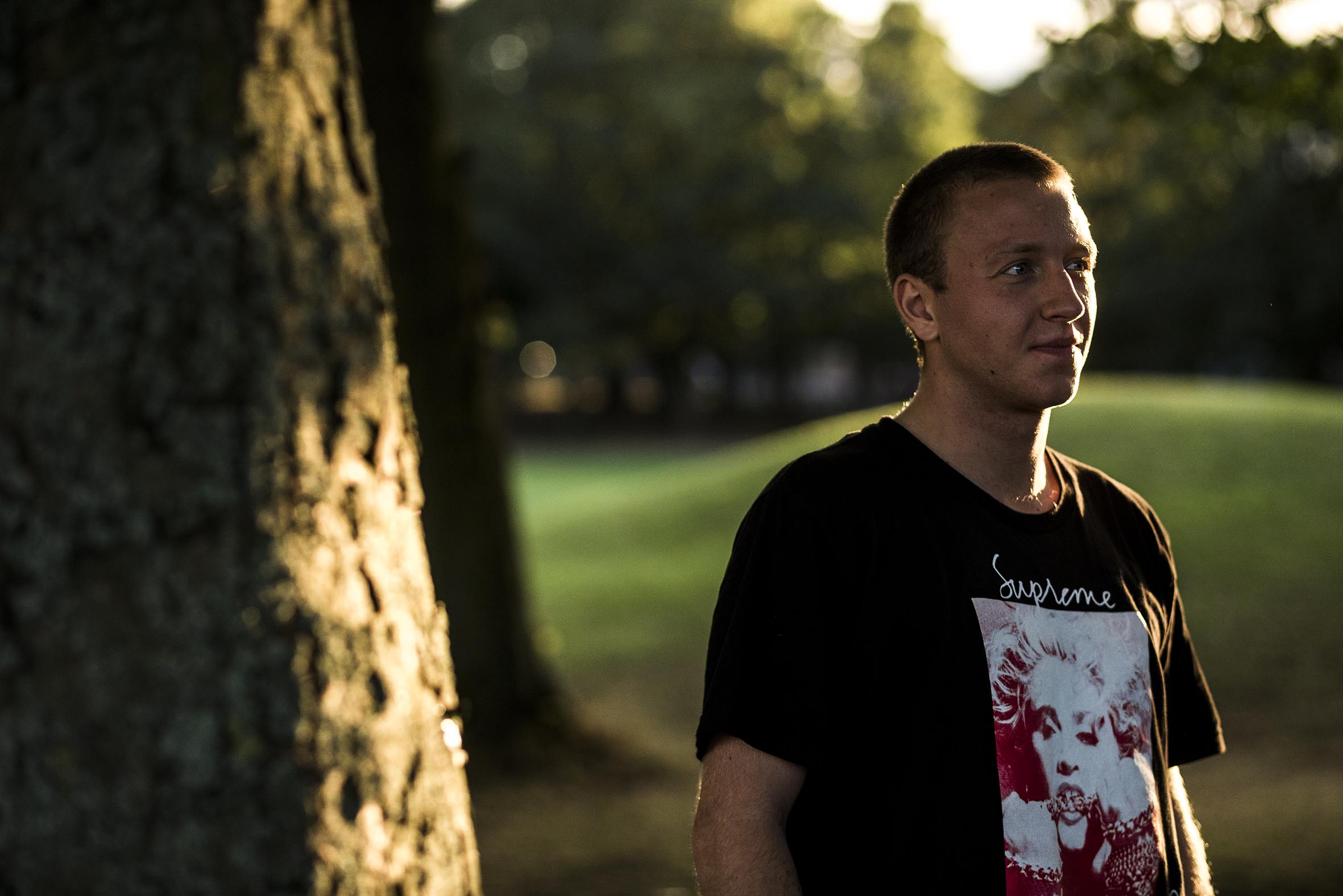 Casper Brooker portrait Hyde Park Leeds photo by Reece Leung Interview by Farran Golding Welcome Skate Store Blog